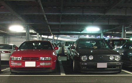 His VW Corrado G60 is VERY clean and cool 