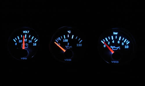 My Volkswagen Mk2 Golf - 3 VDO Gauges