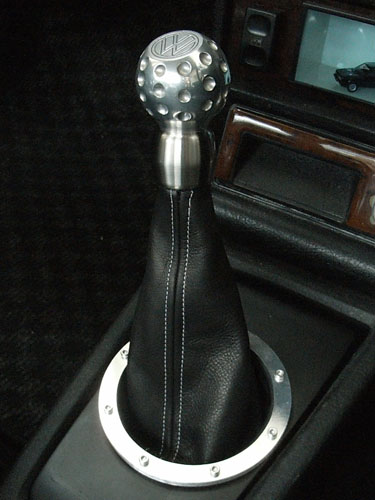 Leather Shift Boot with White Stitch