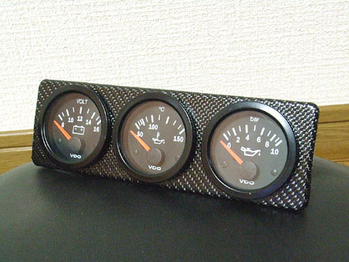 Three VDO Gauges Panel