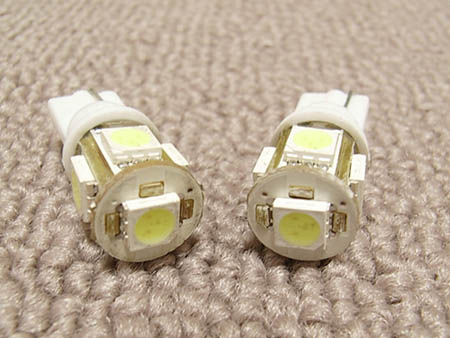 LED, rear license plate bulbs