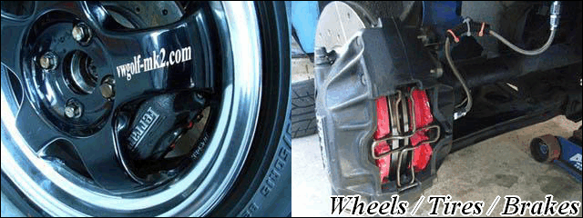Wheels / Tires / Brakes, フォルクスワーゲンゴルフ2 - VW ゴルフ2 My Volkswagen Mk2 Golf