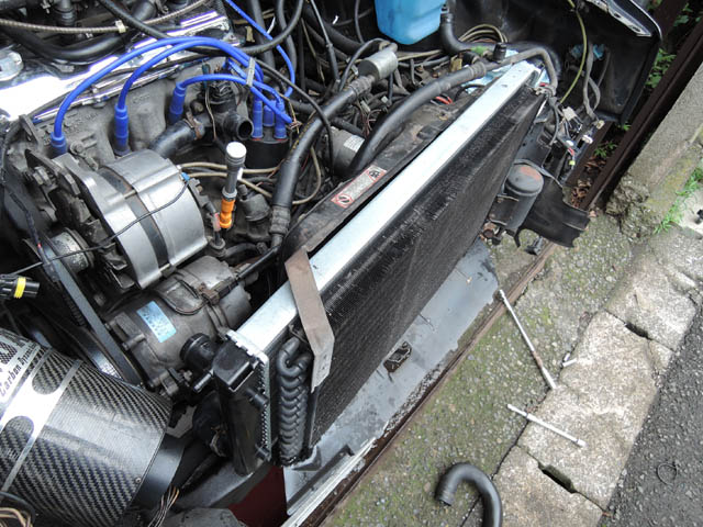 VW Golf2 ラジエーター水漏れ修理作業