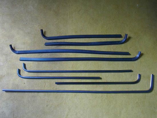 VW Golf Mk2 big door window seals / trims