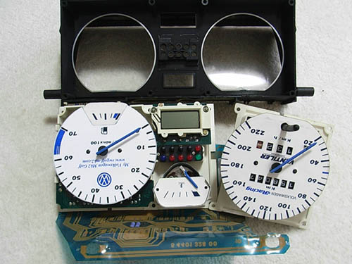ゴルフ�U White gauge with LED