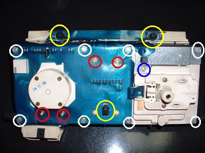  Volkswagen Golf2 White Meter White Meter turned on with LED 